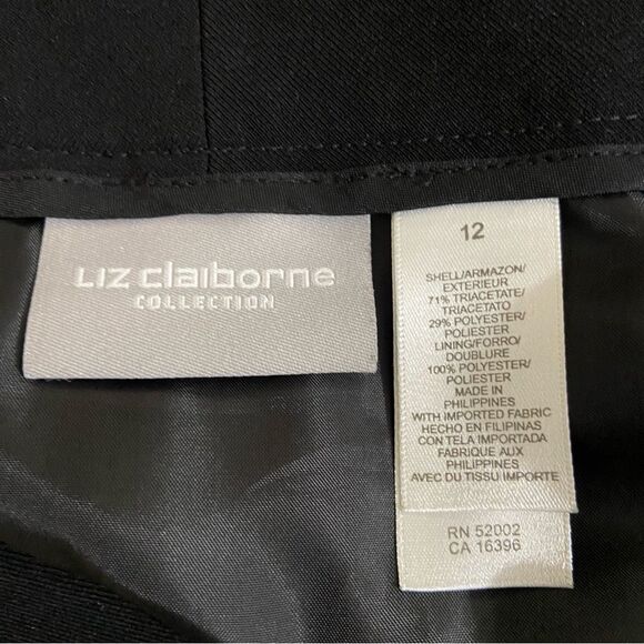 Liz Claiborne Black Maxi Wrap Skirt size 12 Capsule Wardrobe Classic Minimalist - Picture 6 of 10